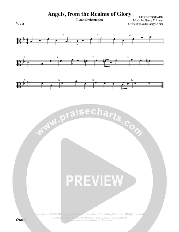 Angels From The Realms Of Glory Viola ()