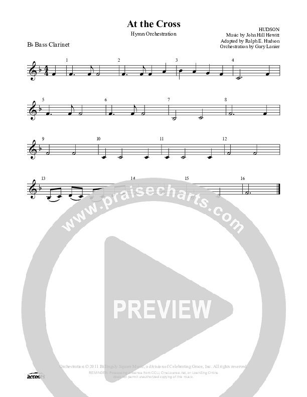 At The Cross Bass Clarinet ()