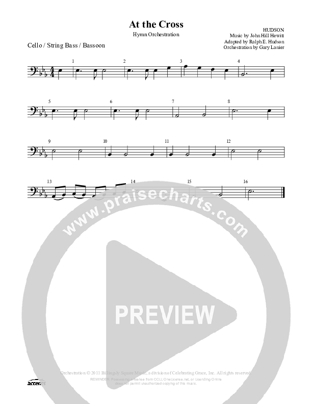 At The Cross Cello/Bass ()