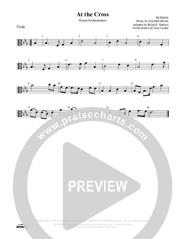 At The Cross Viola ()