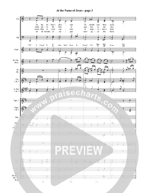 At The Name Of Jesus Conductor's Score ()