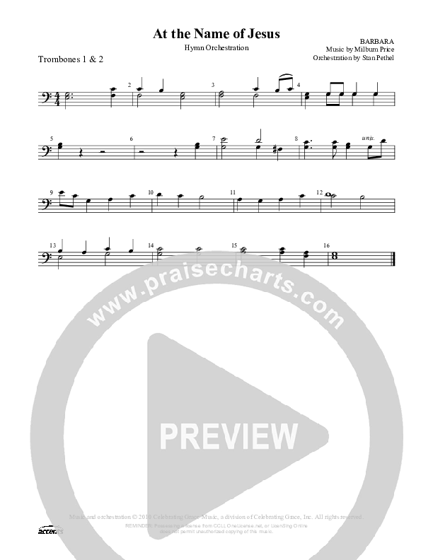 At The Name Of Jesus Trombone 1/2 ()