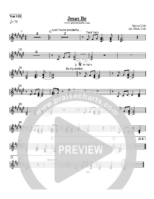 Jesus Be Trumpet 1/2/3 (Shawn Cole)