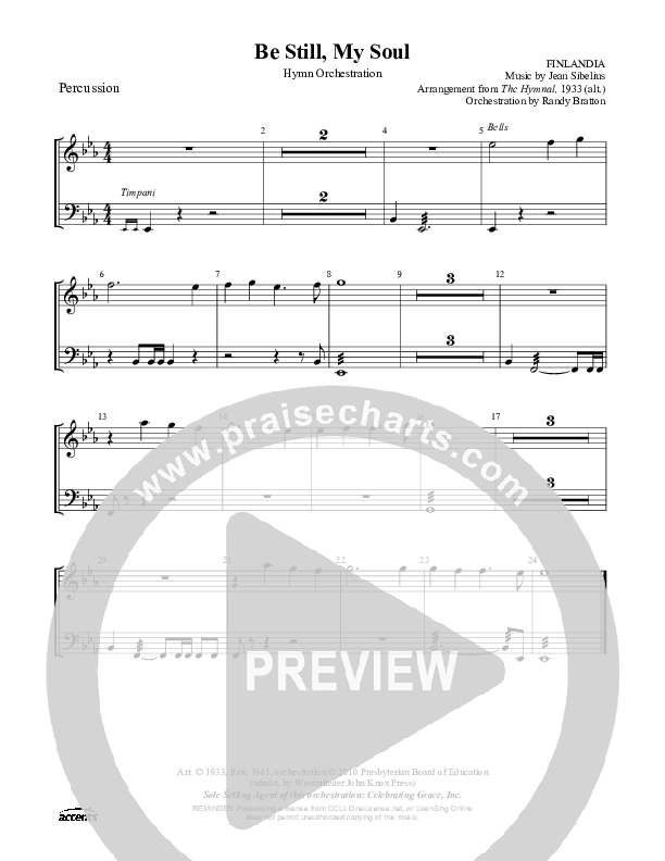 Be Still My Soul Percussion ()