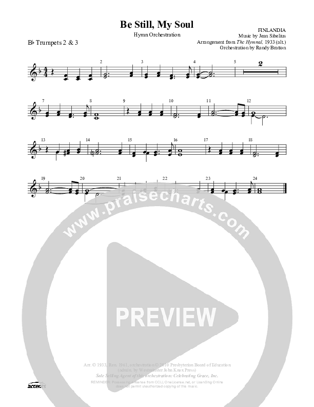 Be Still My Soul Trumpet 2/3 ()