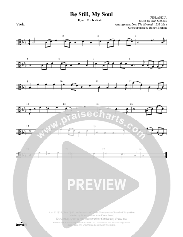 Be Still My Soul Viola ()