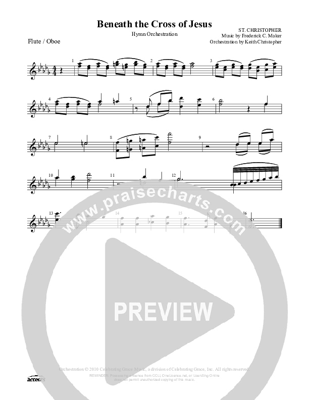 Beneath The Cross Of Jesus Flute/Oboe ()