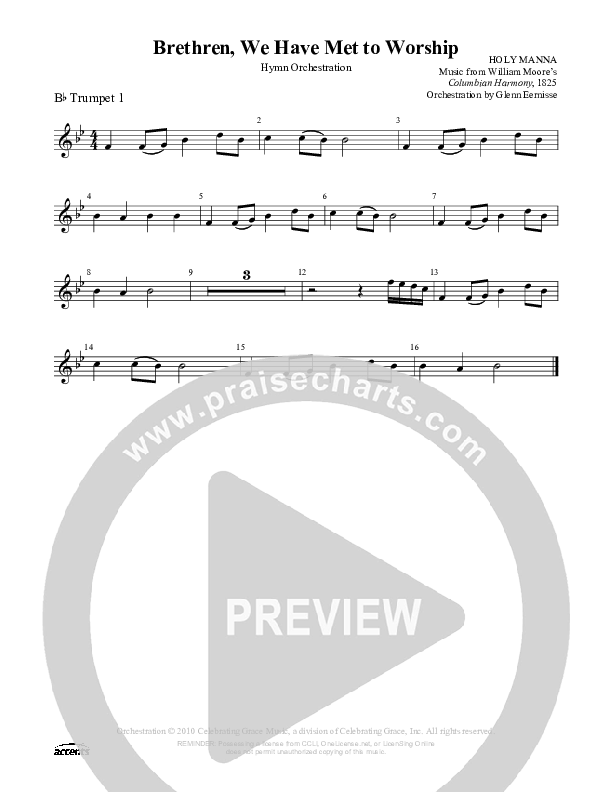 Brethren We Have Met To Worship Trumpet 1 ()