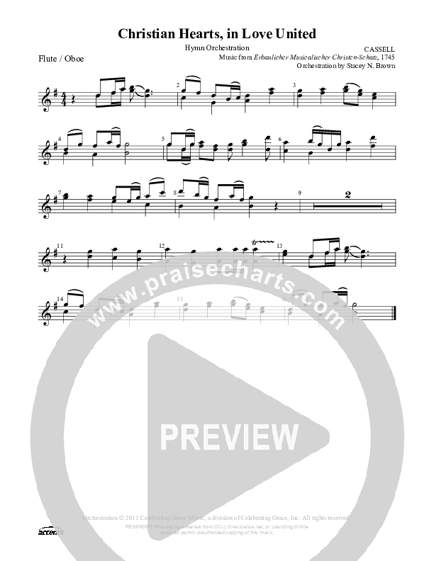 Christian Hearts In Love United Flute/Oboe ()