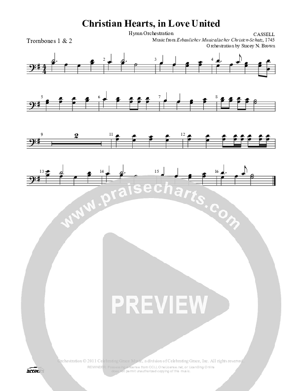 Christian Hearts In Love United Trombone 1/2 ()