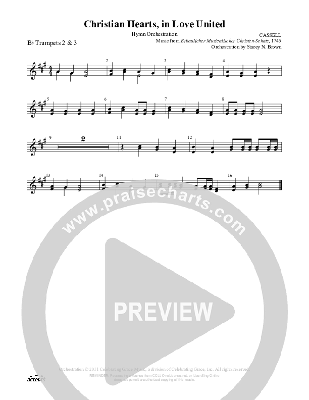 Christian Hearts In Love United Trumpet 2/3 ()