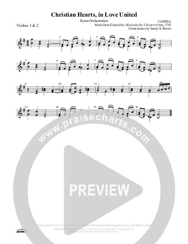 Christian Hearts In Love United Violin 1/2 ()