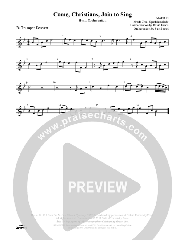 Come Christians Join To Sing Trumpet ()