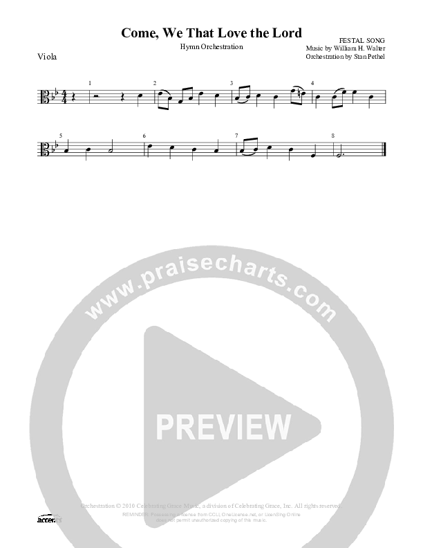 Come We That Love The Lord Viola ()