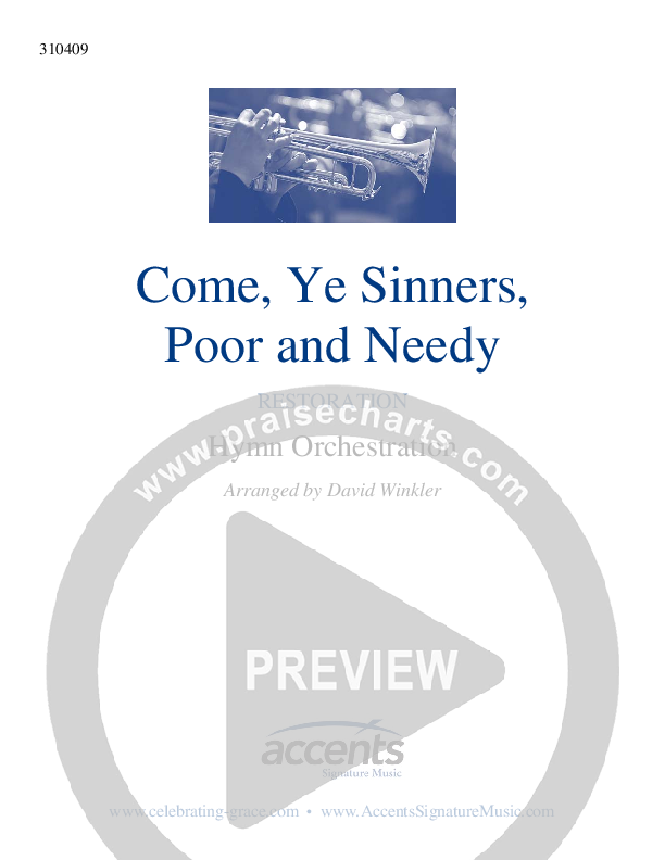 Come Ye Sinners Poor And Needy Cover Sheet ()