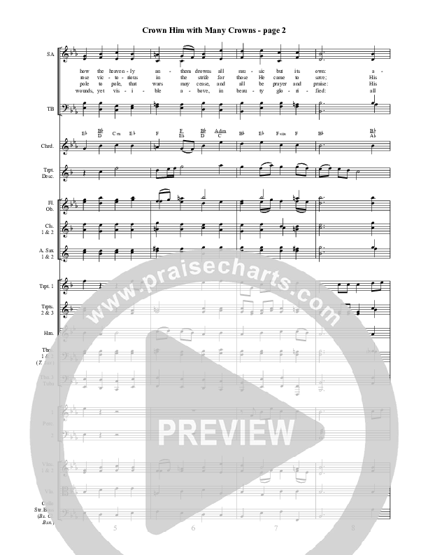 Crown Him With Many Crowns Orchestration ()