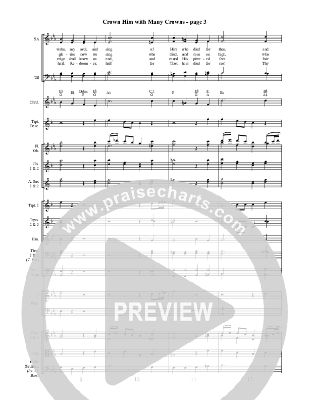 Crown Him With Many Crowns Conductor's Score ()