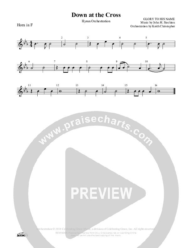 Down At The Cross French Horn ()