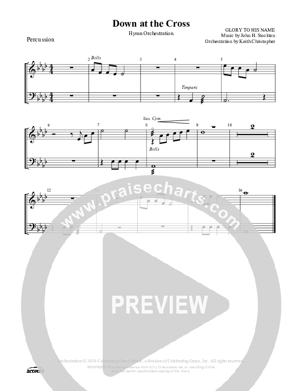 Down At The Cross Percussion ()