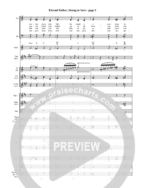 Eternal Father Strong To Save Orchestration ()