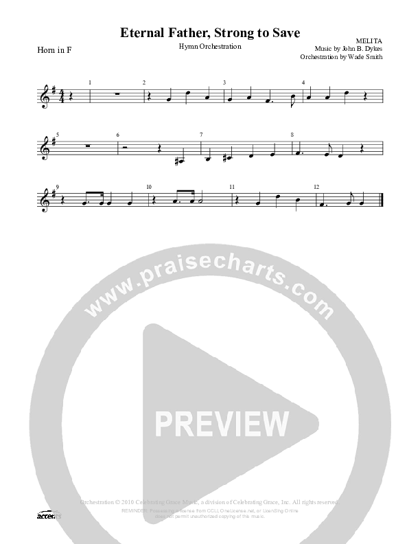 Eternal Father Strong To Save French Horn ()