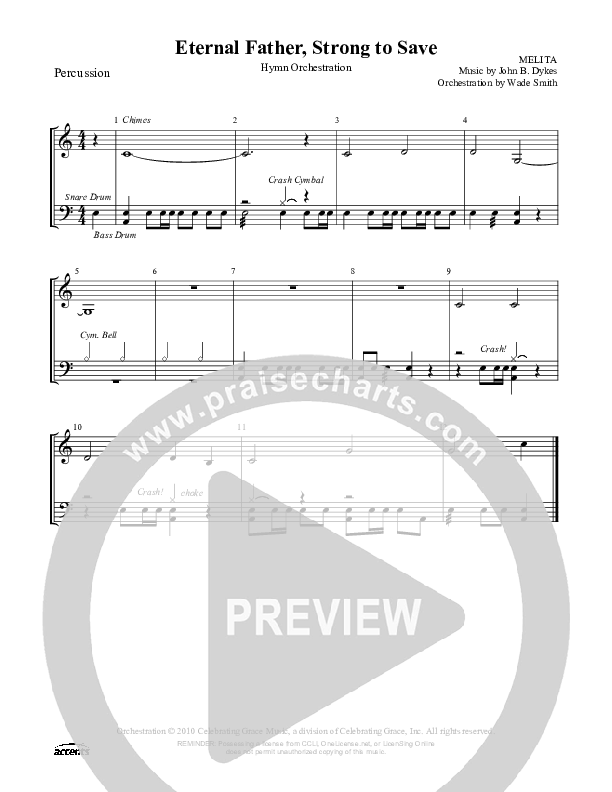 Eternal Father Strong To Save Percussion ()