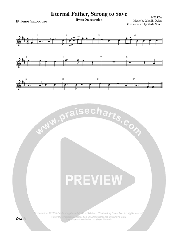 Eternal Father Strong To Save Tenor Sax 2 ()