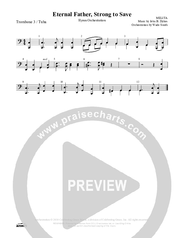 Eternal Father Strong To Save Trombone 3/Tuba ()