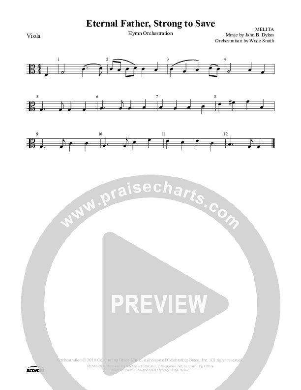 Eternal Father Strong To Save Viola ()