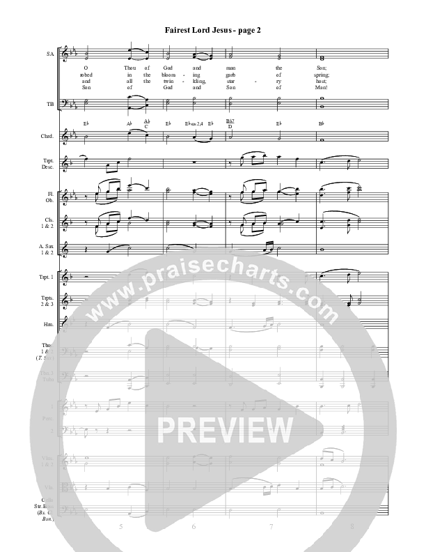 Fairest Lord Jesus Orchestration ()