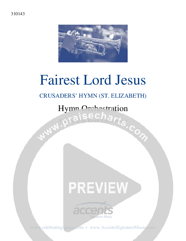 Fairest Lord Jesus Cover Sheet ()