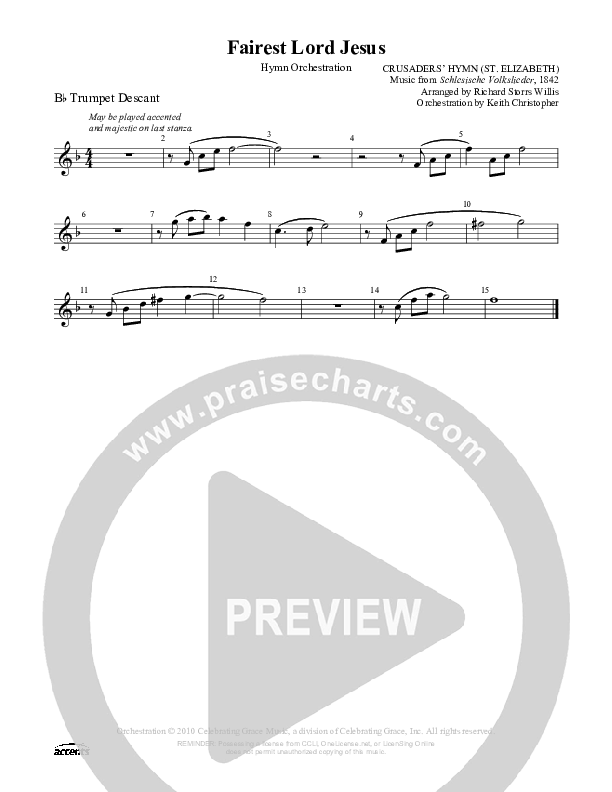 Fairest Lord Jesus Trumpet ()