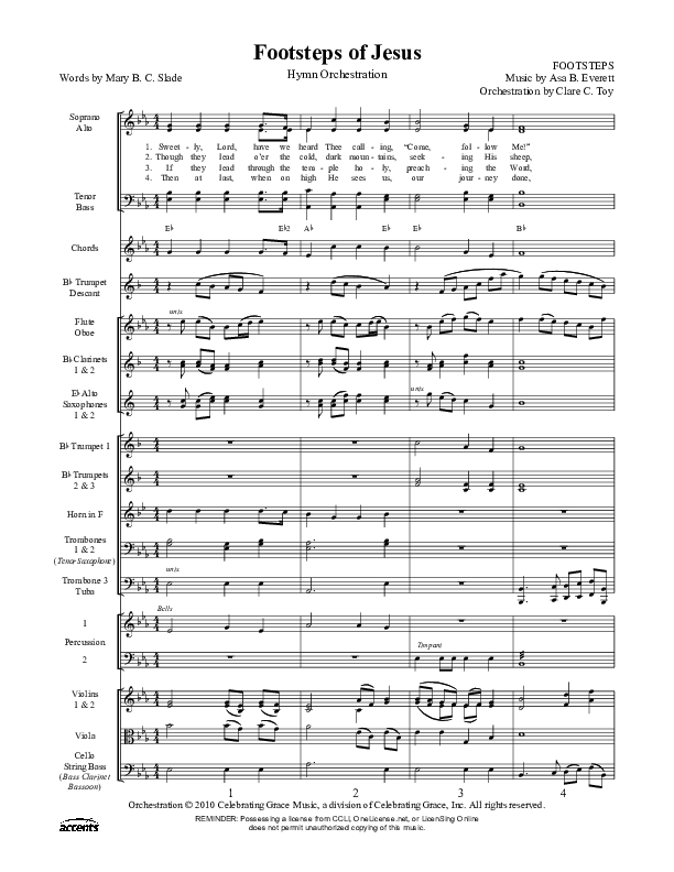 Footsteps Of Jesus Orchestration ()