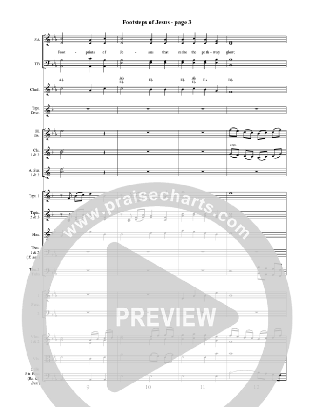 Footsteps Of Jesus Conductor's Score ()