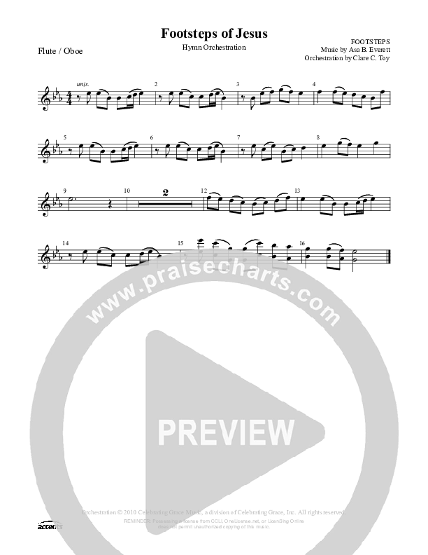 Footsteps Of Jesus Flute/Oboe ()