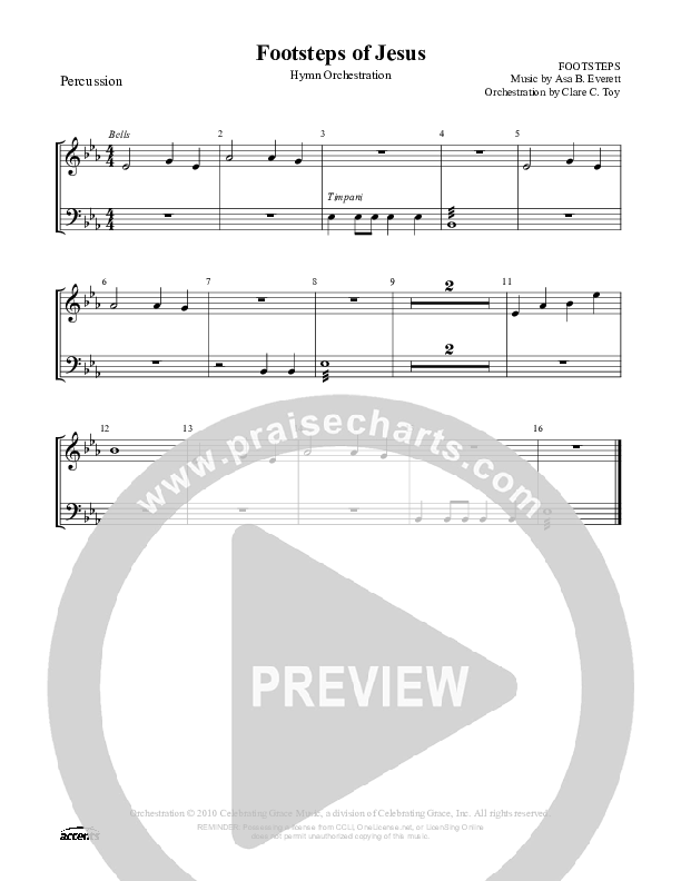 Footsteps Of Jesus Percussion ()