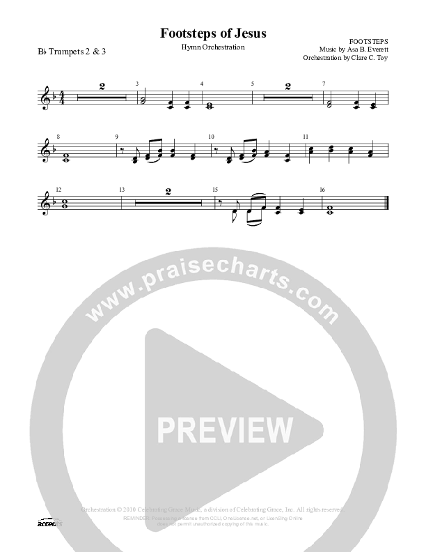 Footsteps Of Jesus Trumpet 2/3 ()