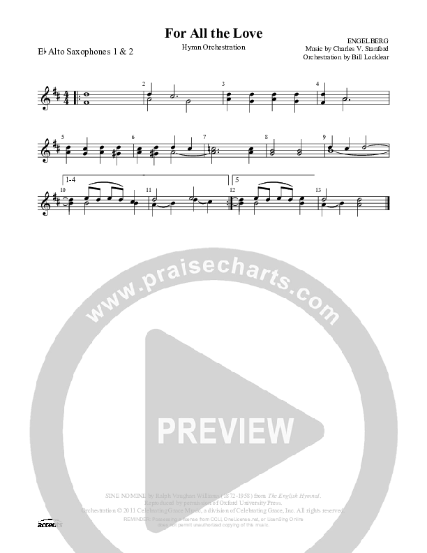 For All The Love Alto Sax 1/2 ()