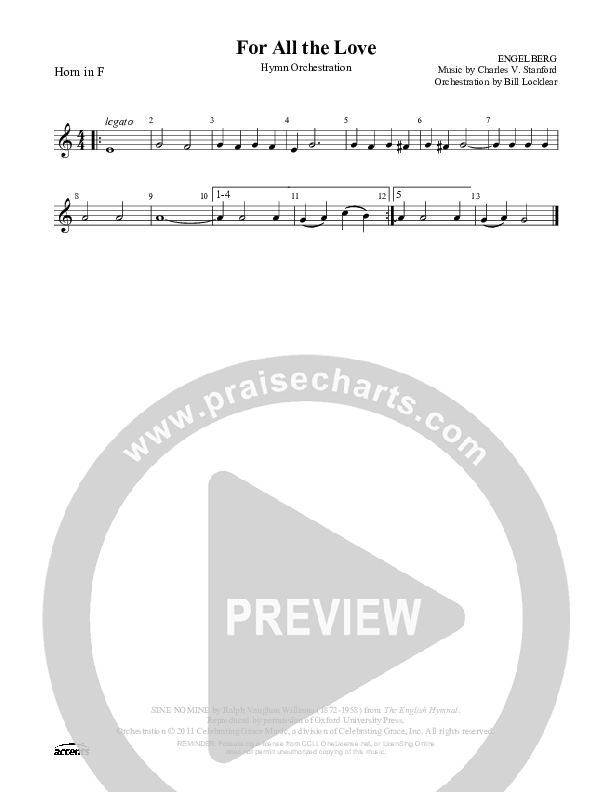 For All The Love French Horn ()