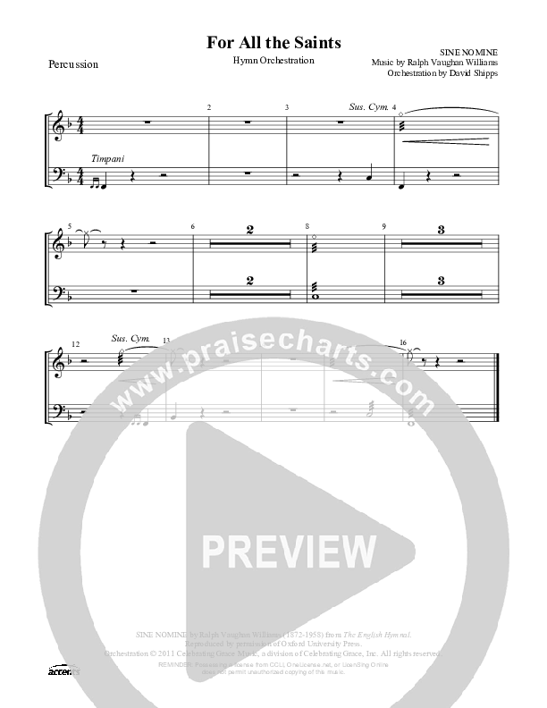 For All The Saints Percussion ()