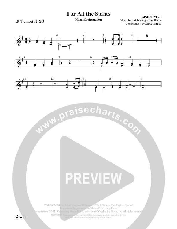 For All The Saints Trumpet 2/3 ()