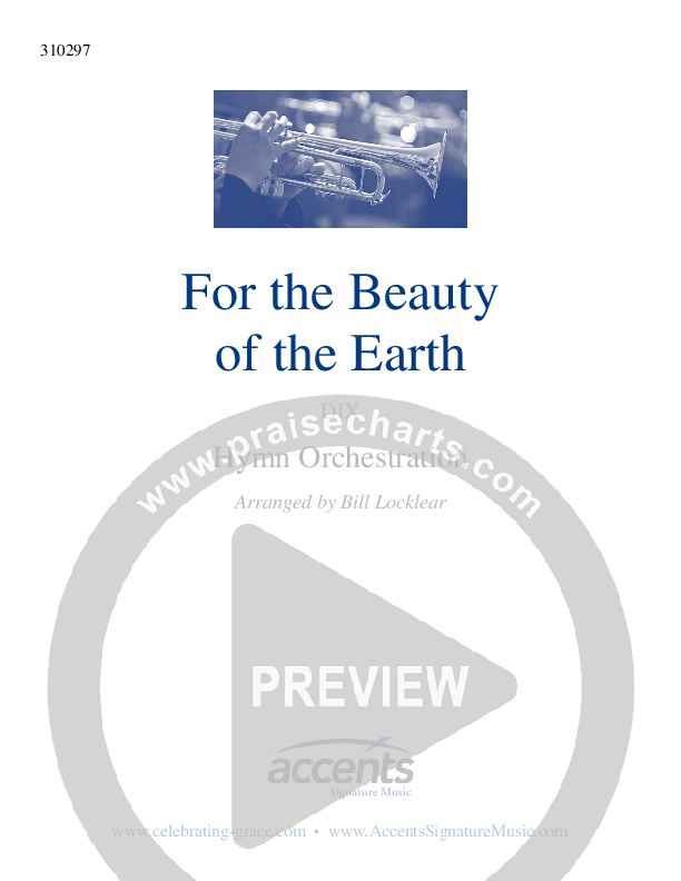 For The Beauty Of The Earth Orchestration ()