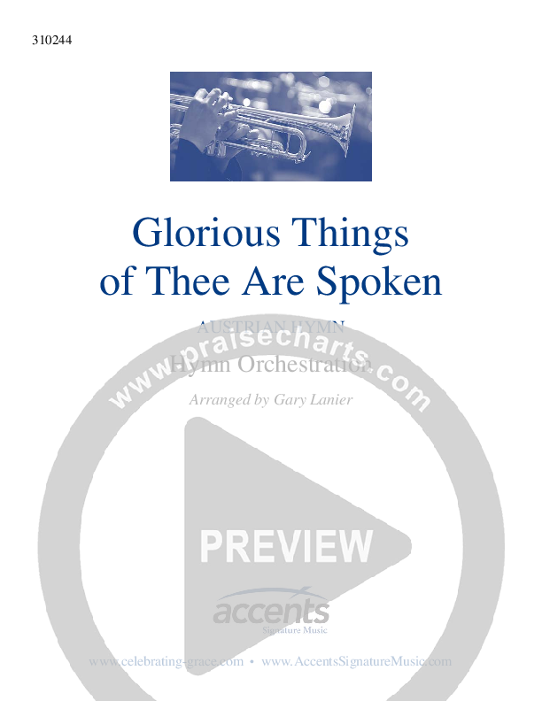 Glorious Things Of Thee Are Spoken Orchestration ()