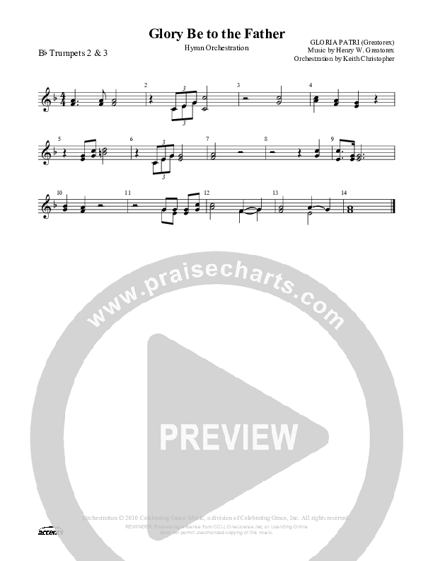 Glory Be To The Father Trumpet 2/3 ()