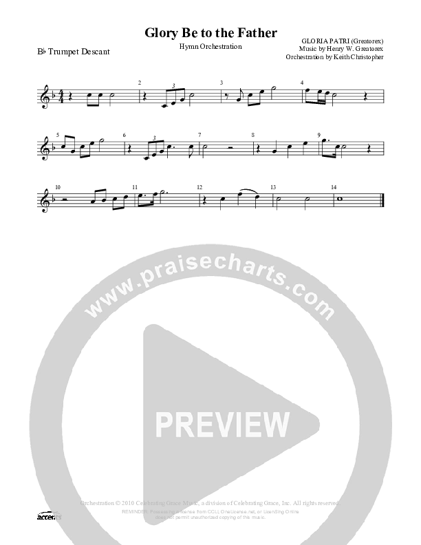 Glory Be To The Father Trumpet ()