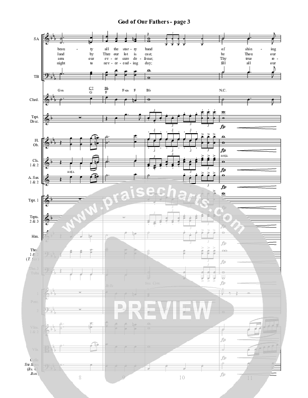 God Of Our Fathers Conductor's Score ()