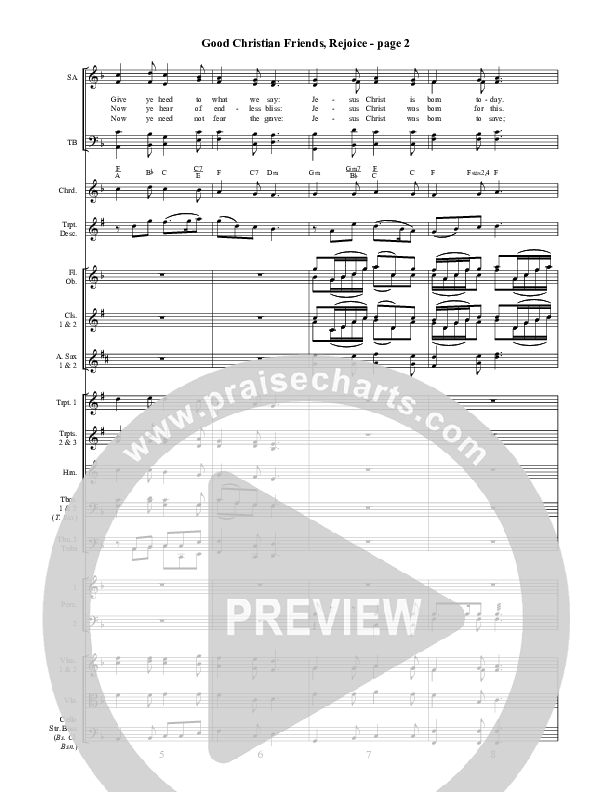 Good Christian Friends Rejoice Orchestration ()