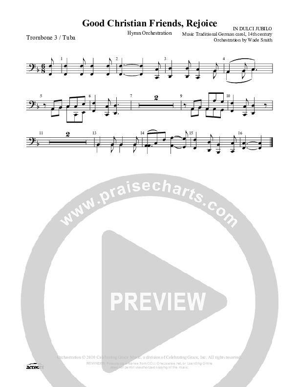 Good Christian Friends Rejoice Percussion ()