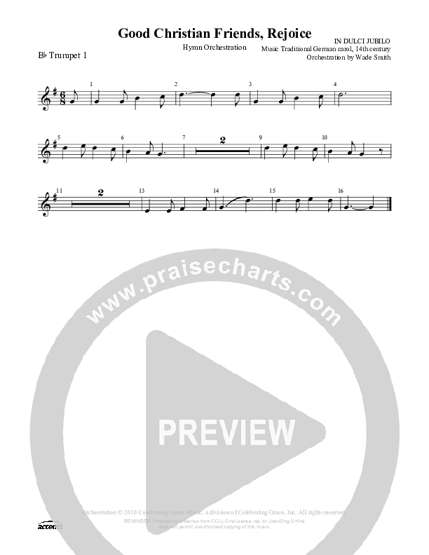 Good Christian Friends Rejoice Trumpet 1 ()