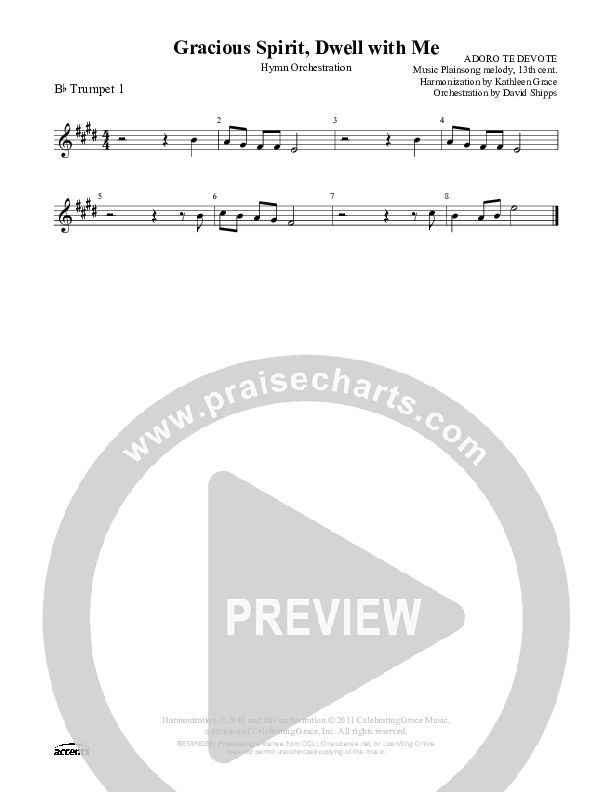Gracious Spirit Dwell With Me Trumpet 1 ()